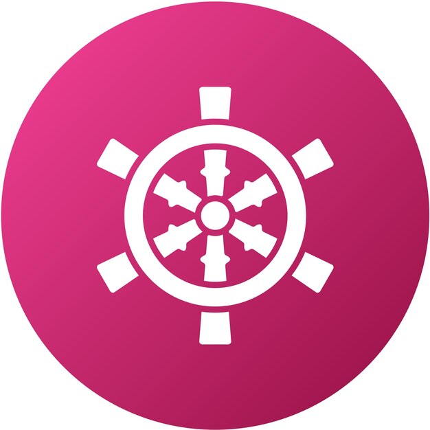 Estilo del icono de dirección del barco de diseño vectorial