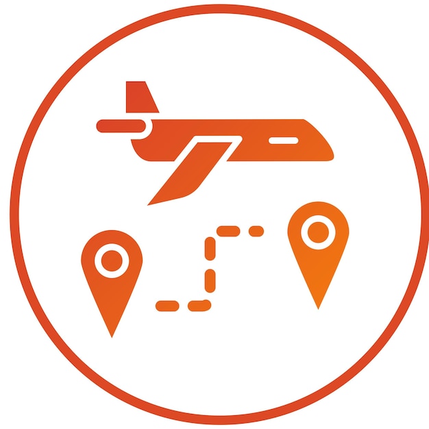 Estilo del icono de las direcciones de vuelo