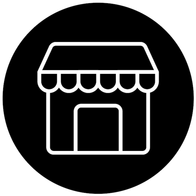 Estilo del icono del directorio del centro comercial de diseño vectorial