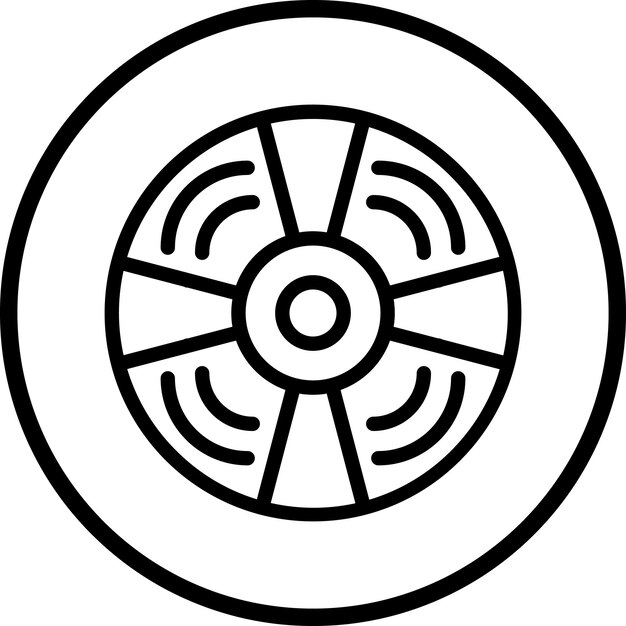 Estilo de icono de disco compacto de diseño vectorial
