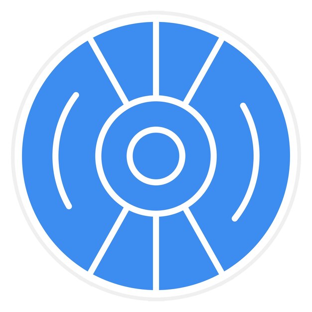 Estilo de icono de disco compacto de diseño vectorial