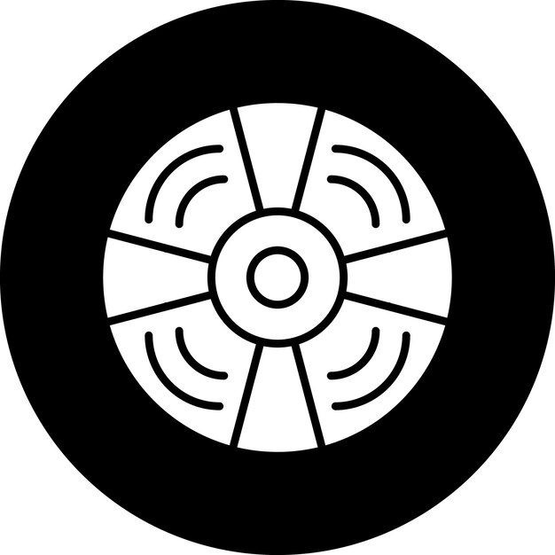 Estilo de icono de disco compacto de diseño vectorial