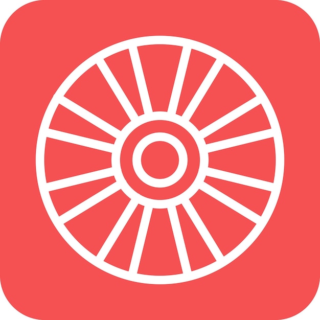 Estilo del icono del disco compacto