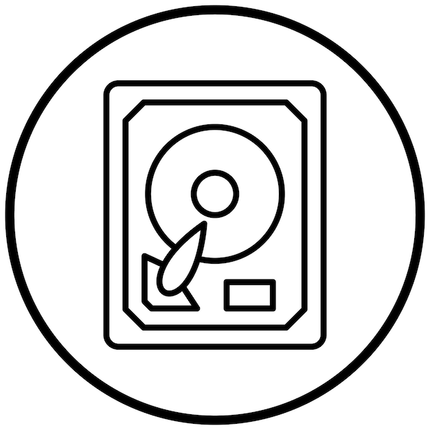 Estilo del icono del disco duro