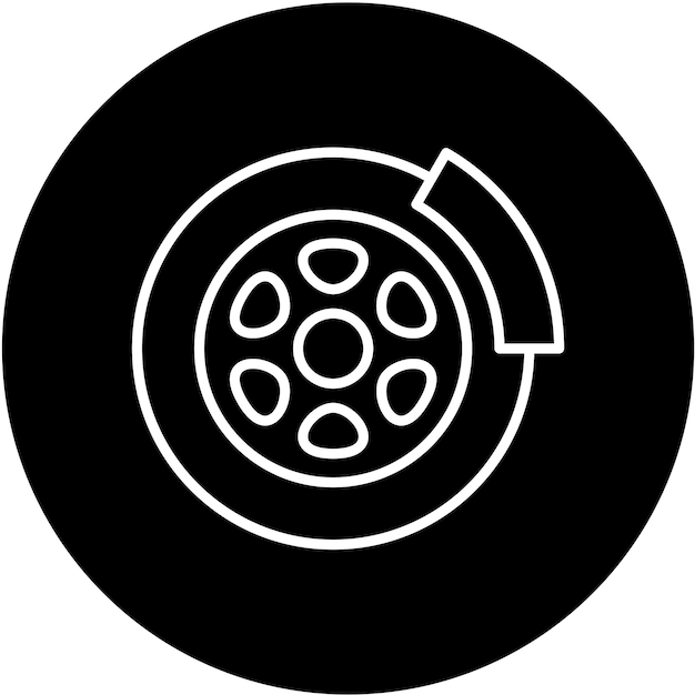 Estilo del icono del disco de freno