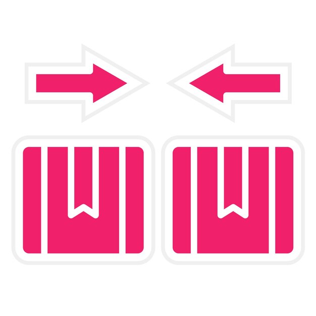 Estilo del icono de discrepancia del diseño vectorial