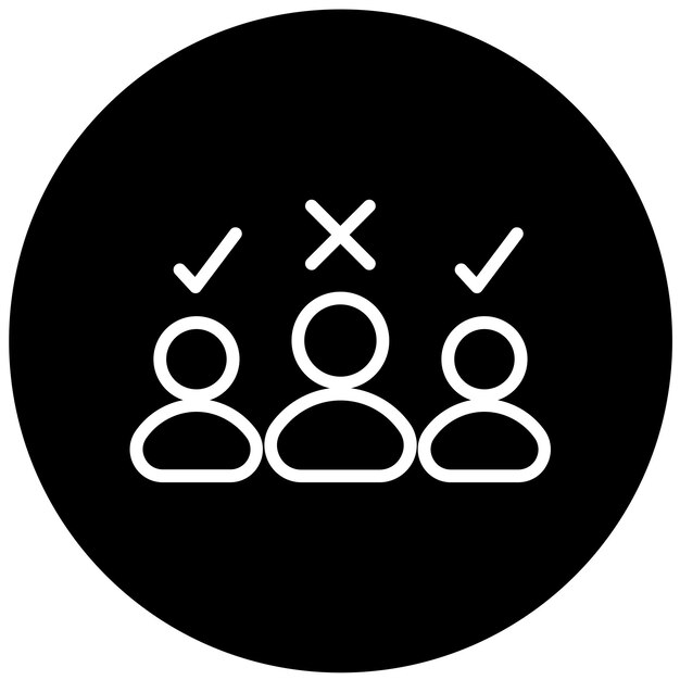 Estilo del icono de discriminación de diseño vectorial