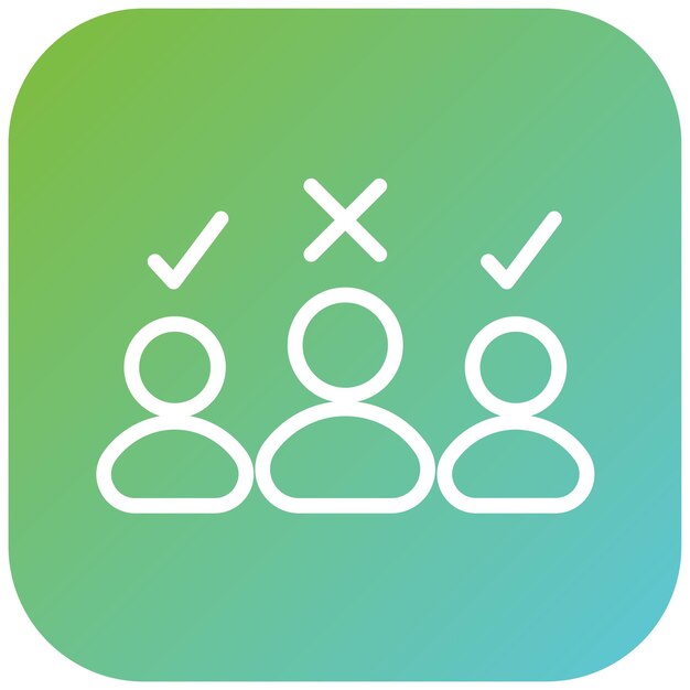 Estilo del icono de discriminación de diseño vectorial