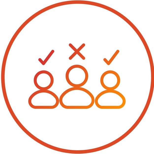 Estilo del icono de discriminación de diseño vectorial