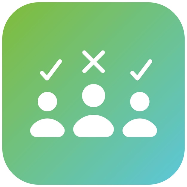 Estilo del icono de discriminación de diseño vectorial