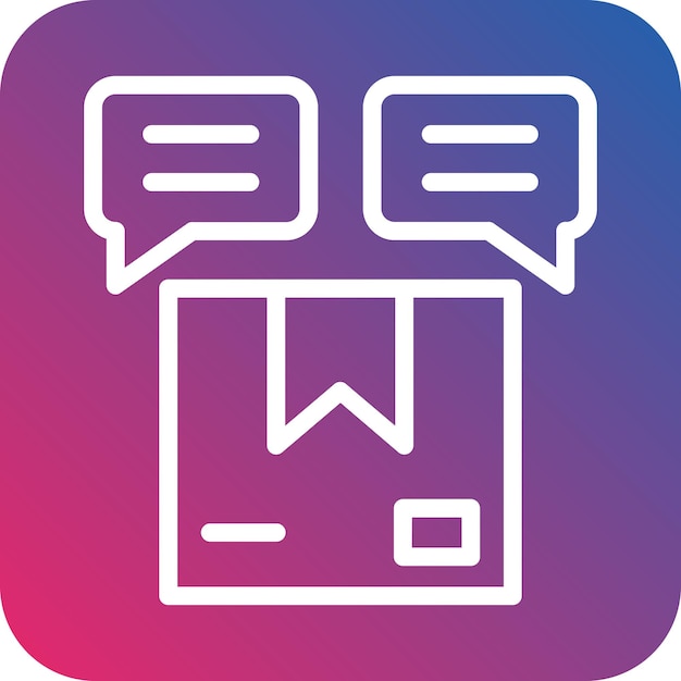 Estilo del icono de discusión de entrega