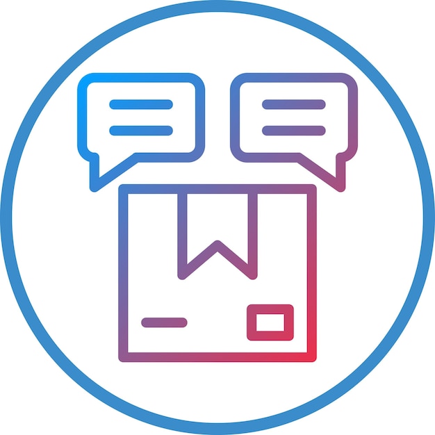 Estilo del icono de discusión de entrega