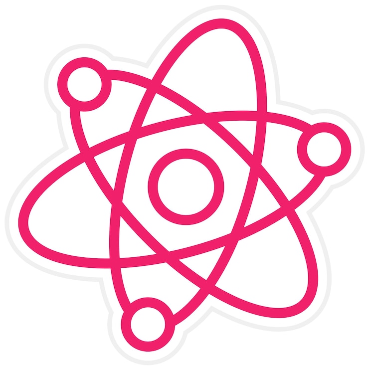 Vector estilo de icono de diseño de física vectorial