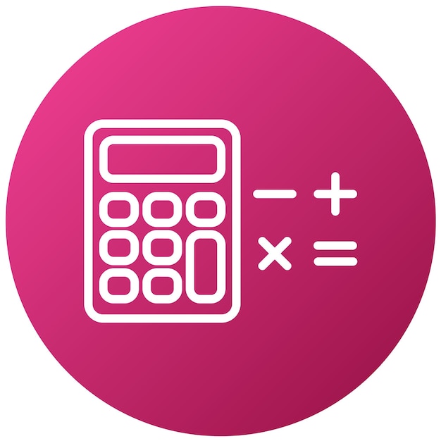 Vector estilo de icono de diseño de matemáticas vectoriales