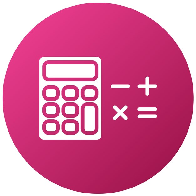 Vector estilo de icono de diseño de matemáticas vectoriales