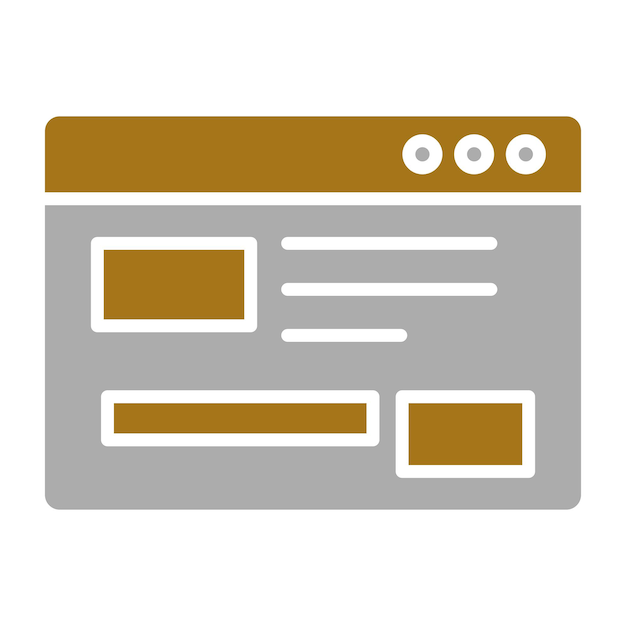 Estilo del icono del diseño del sitio web