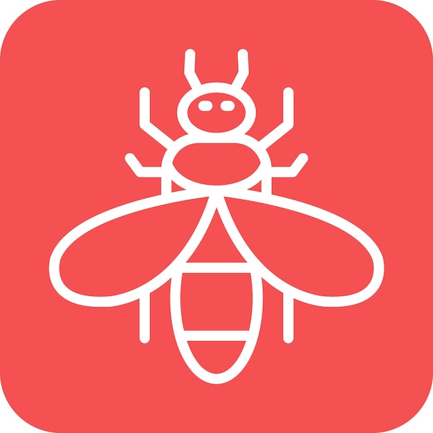 Vector estilo de icono de diseño vectorial de abeja