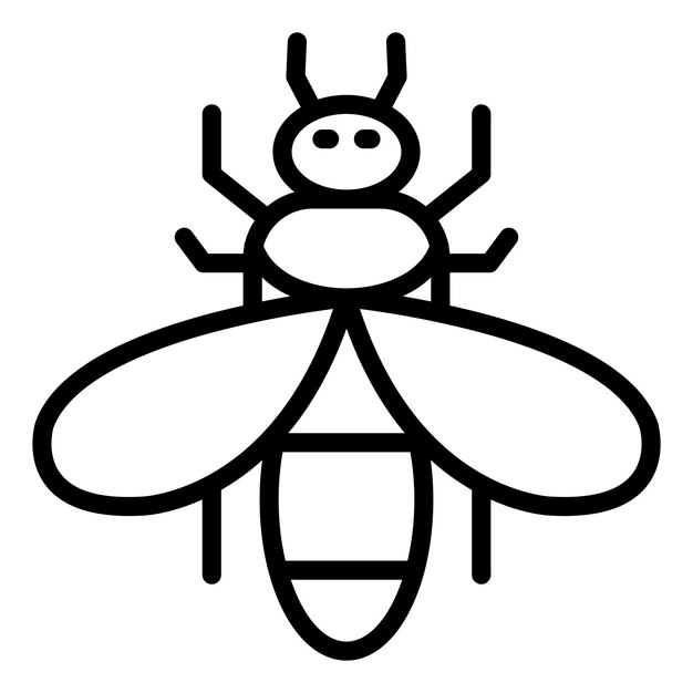 Estilo de icono de diseño vectorial de abeja