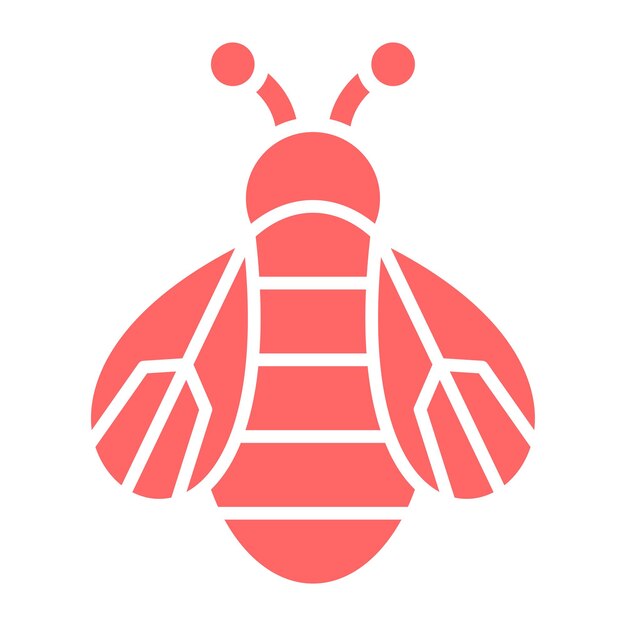 Estilo de icono de diseño vectorial de abeja