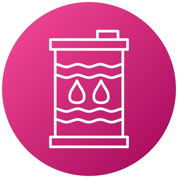 Estilo de icono de diseño vectorial de aceite crudo
