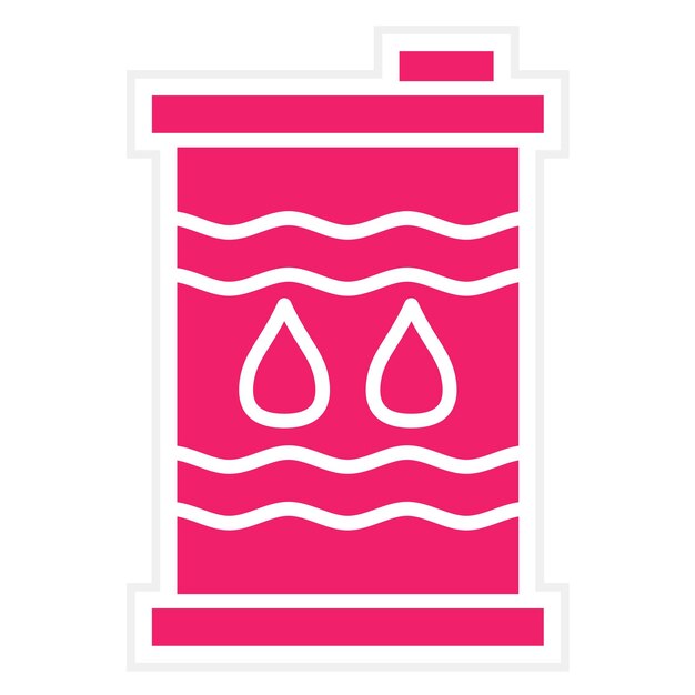 Estilo de icono de diseño vectorial de aceite crudo