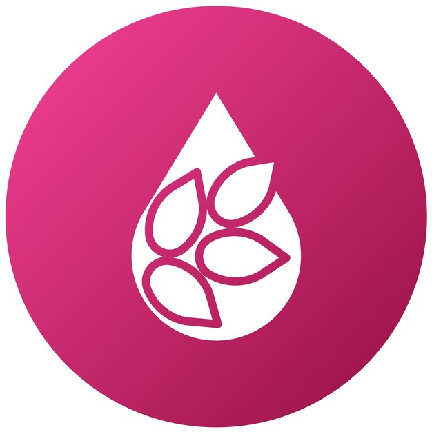 Estilo de icono de diseño vectorial de aceite de linaza