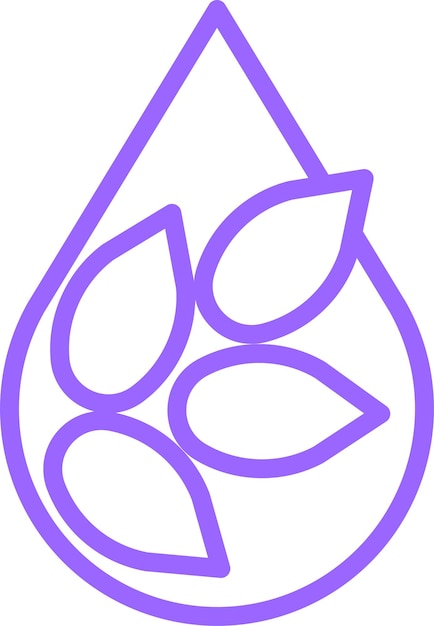 Estilo de icono de diseño vectorial de aceite de linaza