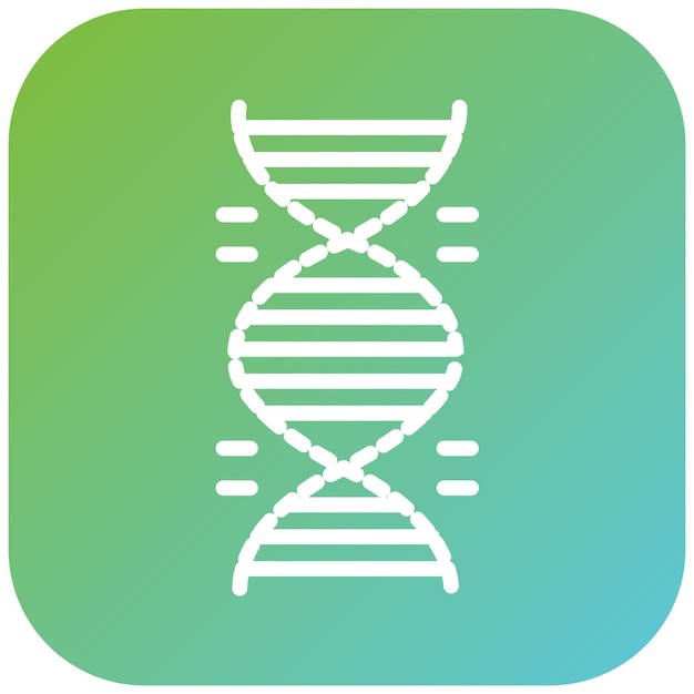 Estilo de icono de diseño vectorial de ADN