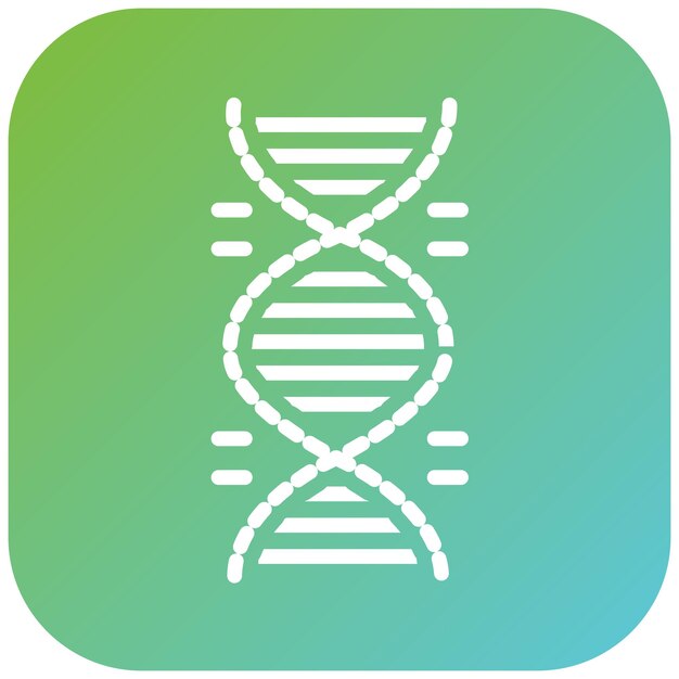 Estilo de icono de diseño vectorial de ADN