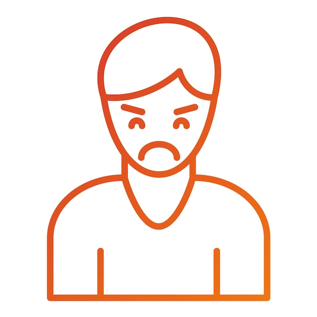 Estilo del icono de diseño vectorial de agresión