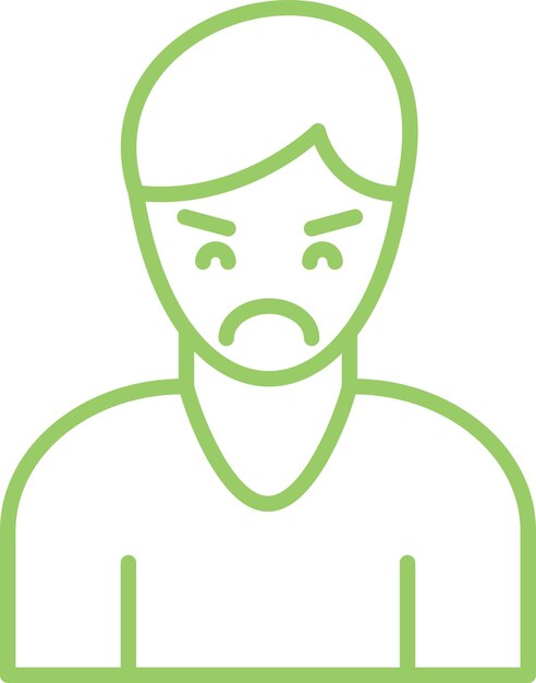 Estilo del icono de diseño vectorial de agresión