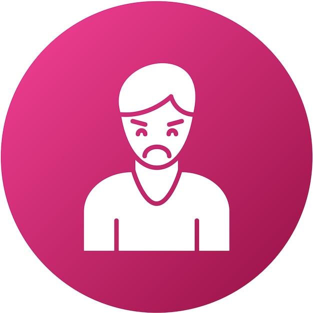 Estilo del icono de diseño vectorial de agresión