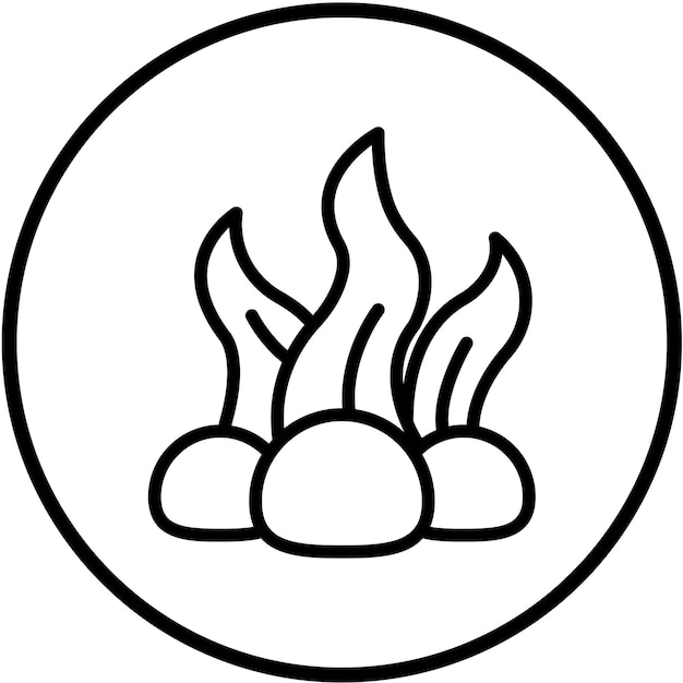 Estilo de icono de diseño vectorial de algecida