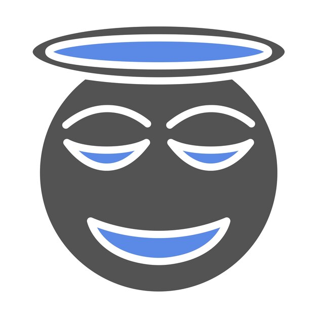 Estilo de icono de diseño vectorial de Ángel