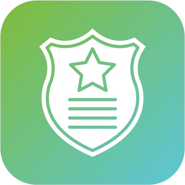 Estilo de icono de diseño vectorial para la aplicación de la ley