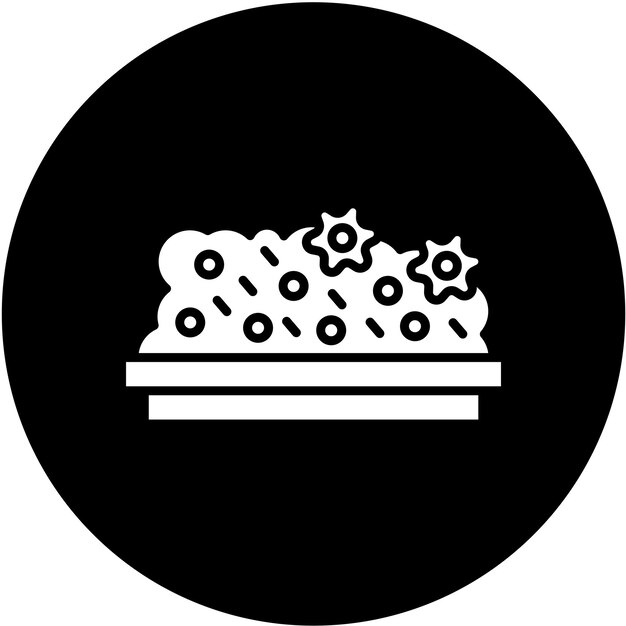Estilo de icono de diseño vectorial de arbusto