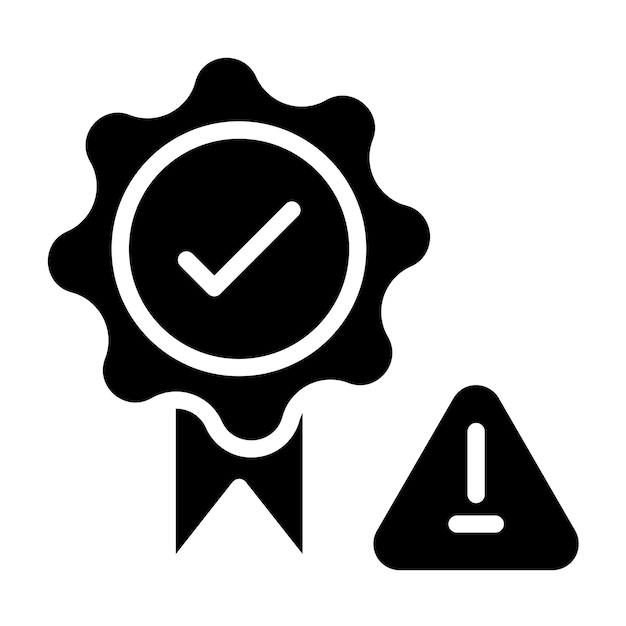 Estilo del icono de diseño vectorial de aseguramiento de riesgos