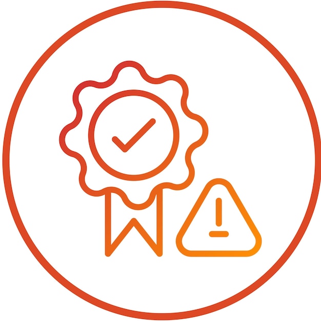 Estilo del icono de diseño vectorial de aseguramiento de riesgos