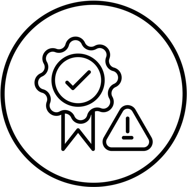 Estilo del icono de diseño vectorial de aseguramiento de riesgos