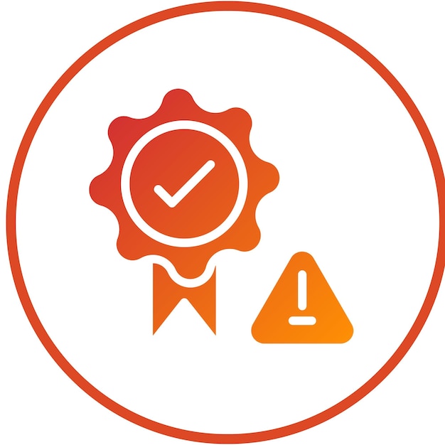 Estilo del icono de diseño vectorial de aseguramiento de riesgos