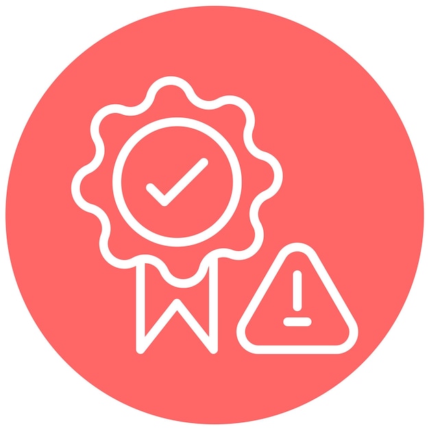 Estilo del icono de diseño vectorial de aseguramiento de riesgos