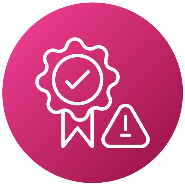 Estilo del icono de diseño vectorial de aseguramiento de riesgos