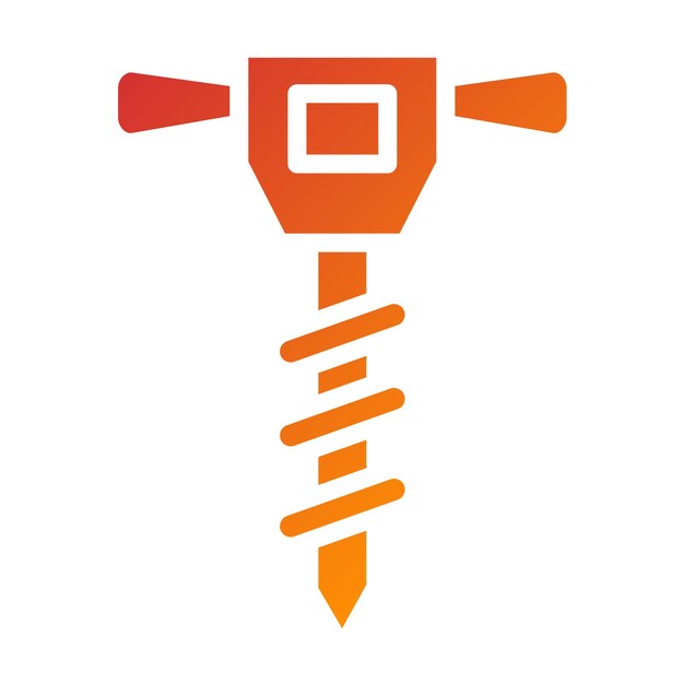 Estilo del icono del diseño vectorial de Auger