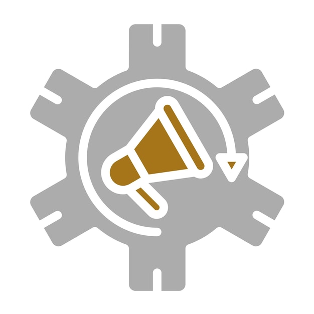 Estilo de icono de diseño vectorial de automatización de marketing