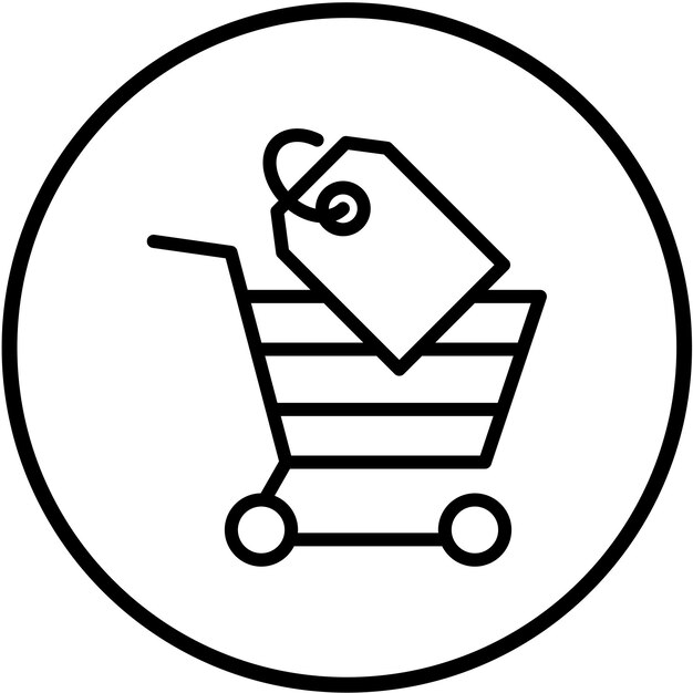 Estilo de icono de diseño vectorial de bargain