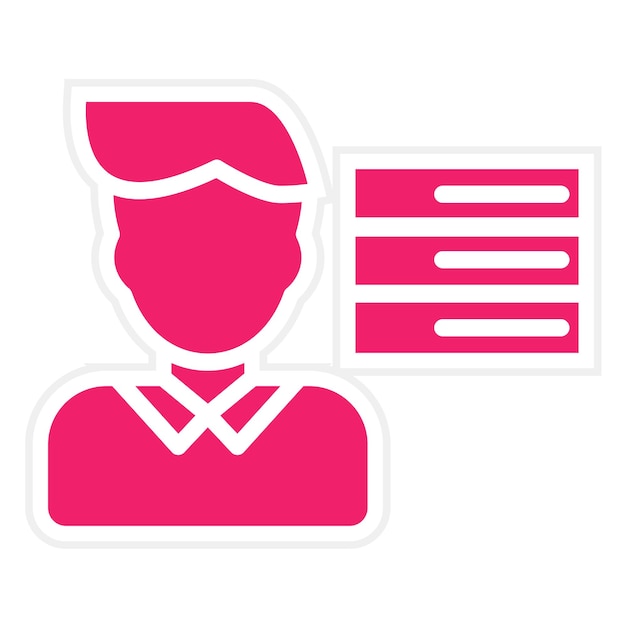 Estilo de icono de diseño vectorial de la biblioteca