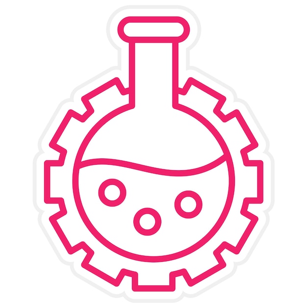 Estilo de icono de diseño vectorial de bioingeniería