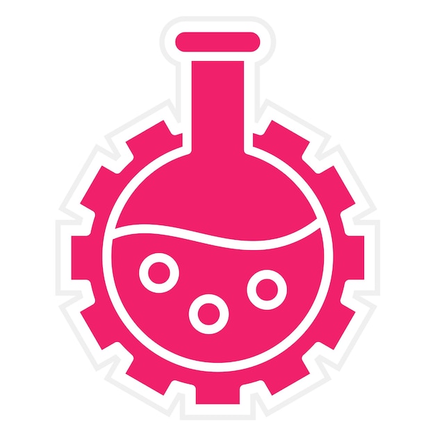 Estilo de icono de diseño vectorial de bioingeniería