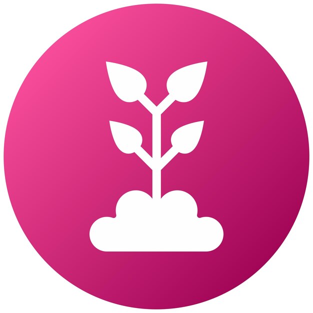 Estilo del icono de diseño vectorial de brotes