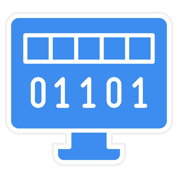 Estilo del icono de diseño vectorial en bytes